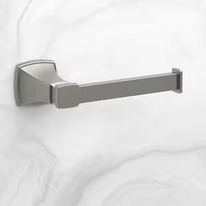allen + roth Chesler Brushed Nickel Wall Mount Single Post Toilet Paper Holder